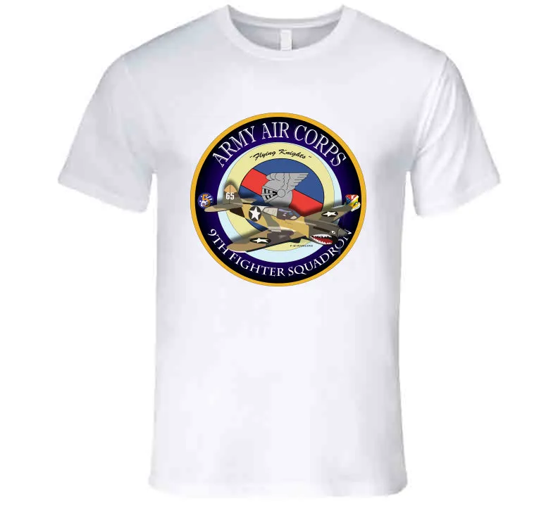 9th Fighter Squadron - Flying Knights - P-40 T Shirt, Premium and Hoodie