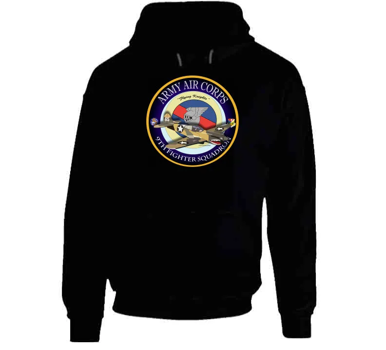 9th Fighter Squadron - Flying Knights - P-40 T Shirt, Premium and Hoodie