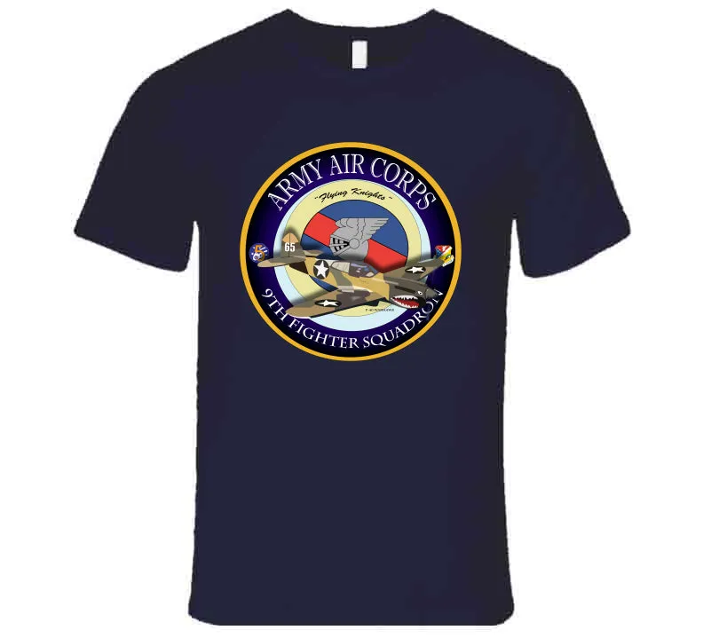 9th Fighter Squadron - Flying Knights - P-40 T Shirt, Premium and Hoodie