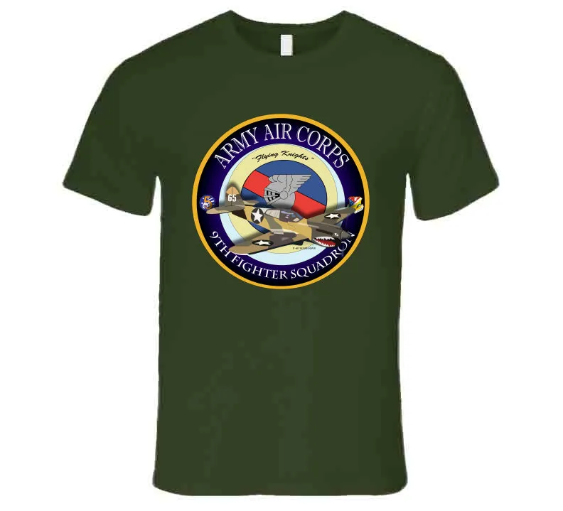 9th Fighter Squadron - Flying Knights - P-40 T Shirt, Premium and Hoodie