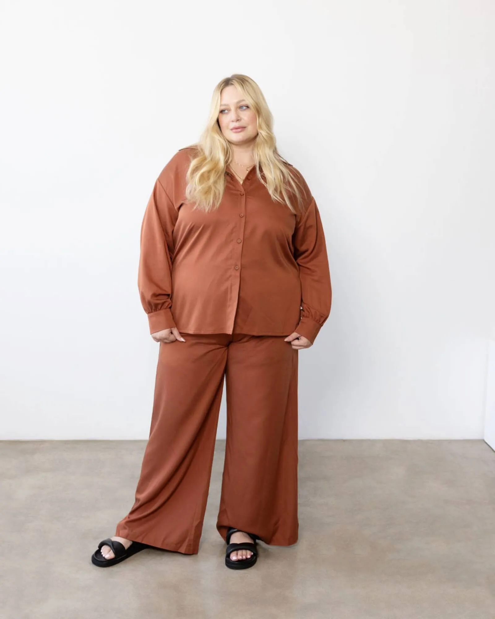 Adele Tencel Shirt | Chocolate