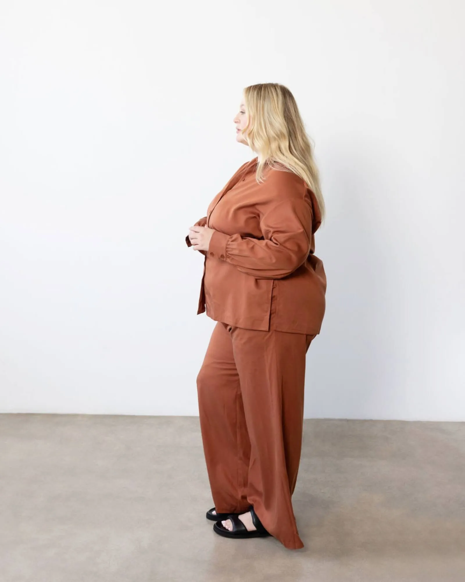 Adele Tencel Shirt | Chocolate