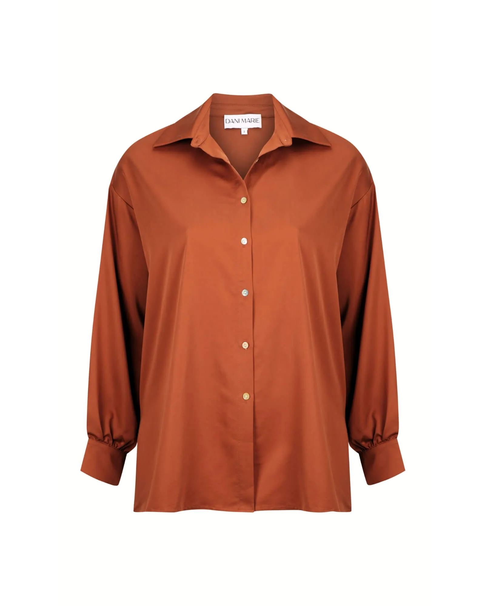 Adele Tencel Shirt | Chocolate