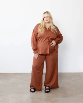 Adele Tencel Shirt | Chocolate