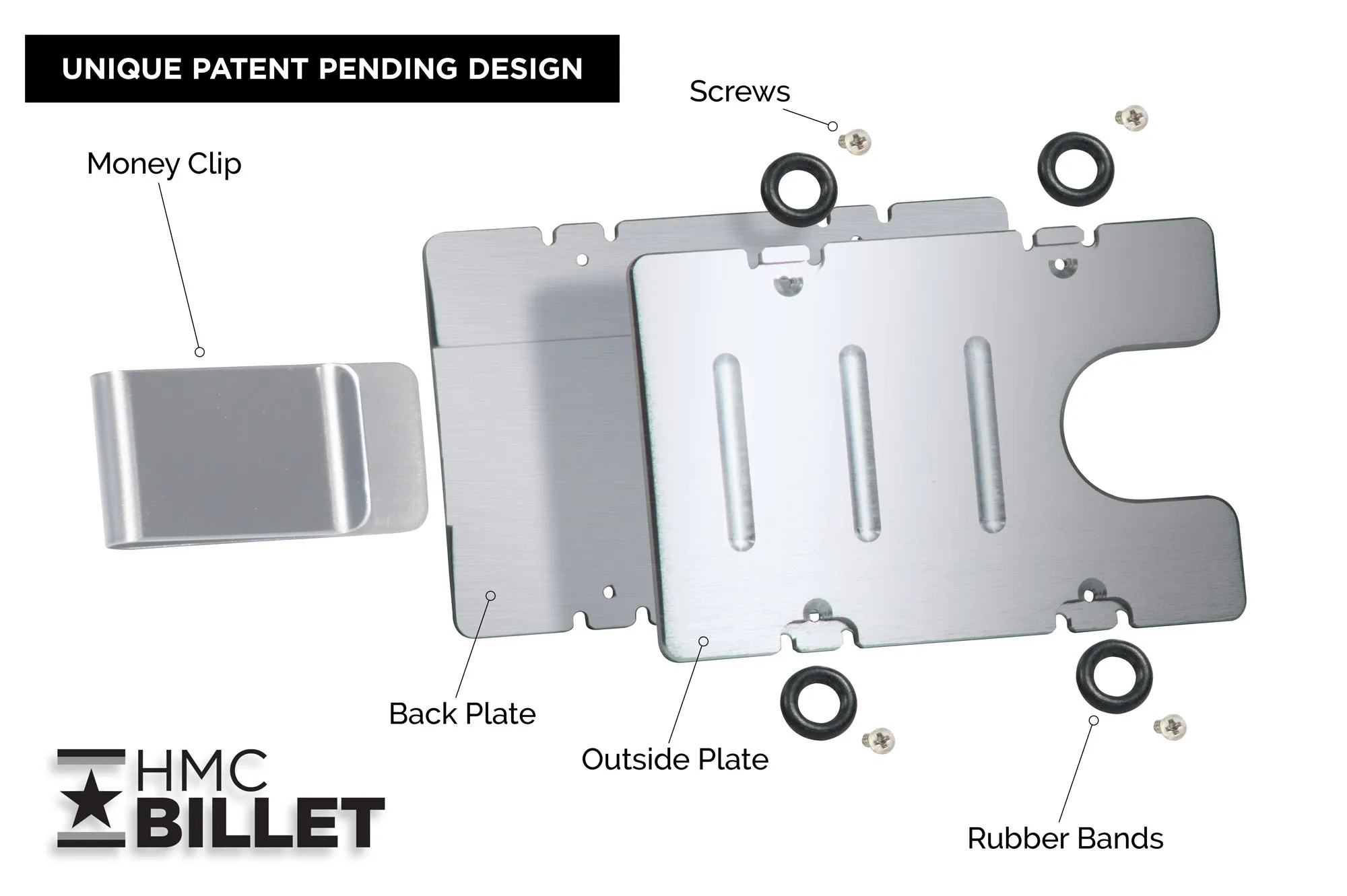 American Battle Flag - Billetvault Aluminum Wallet