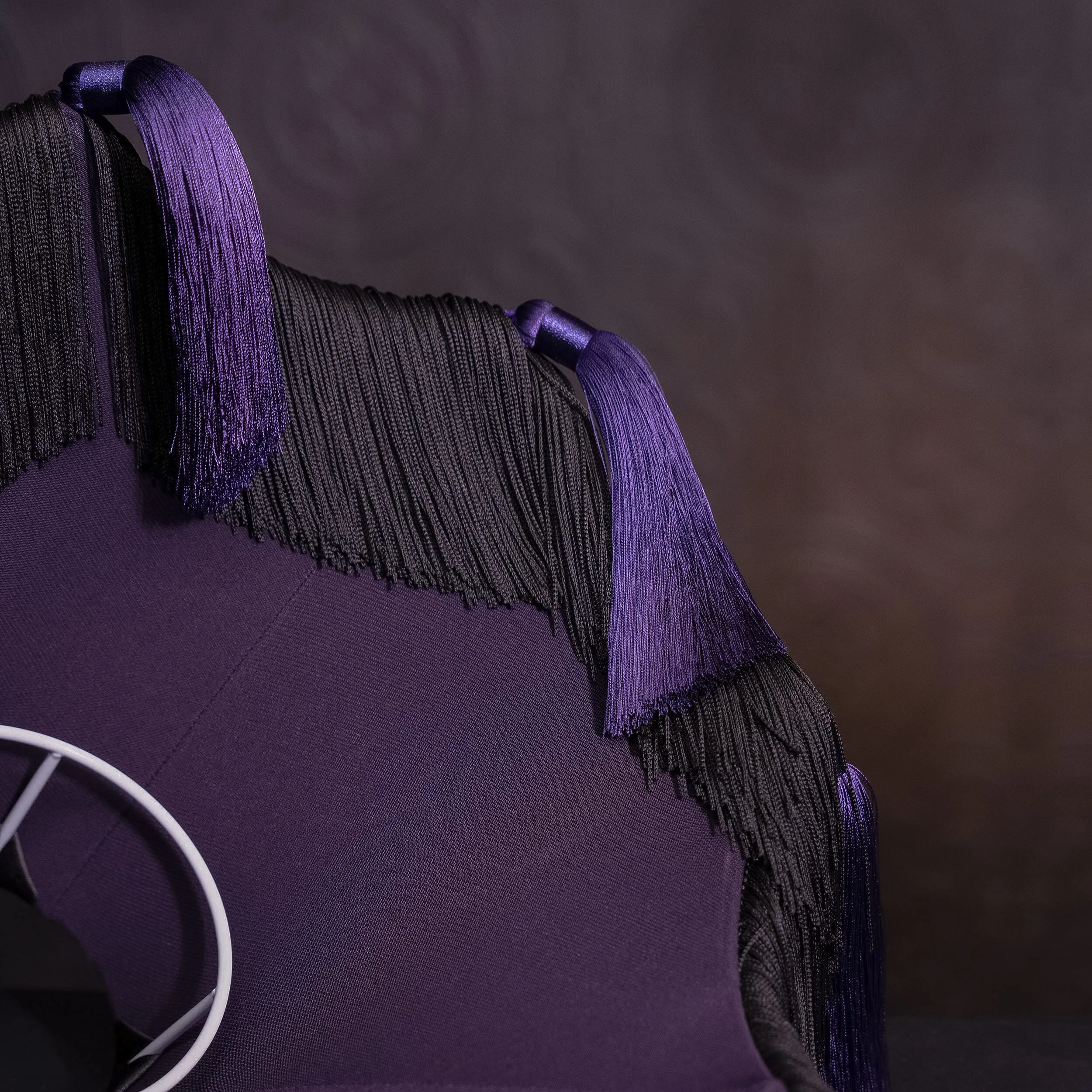 Blaire Gothic Baroque Lampshade - Midnight Purple