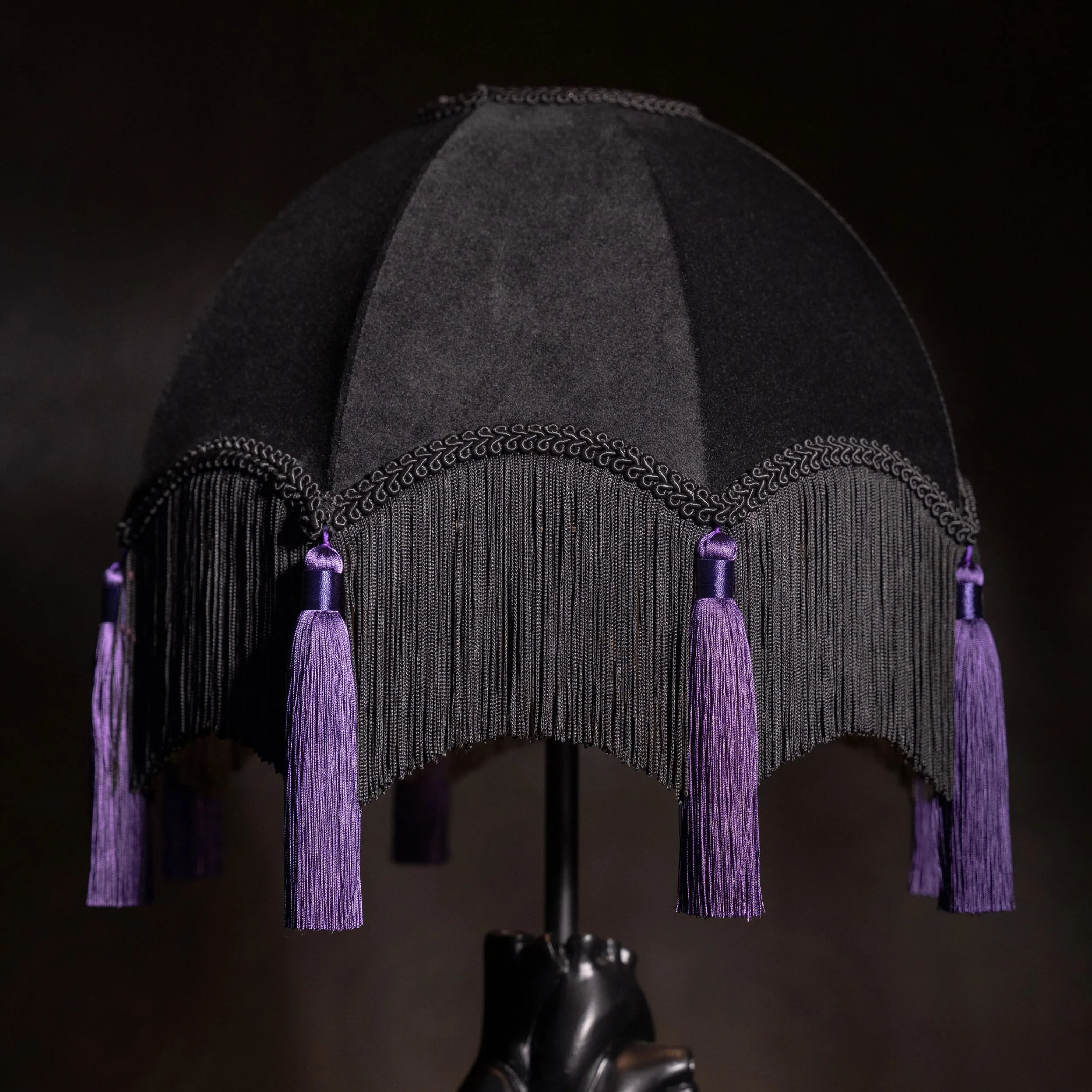 Blaire Gothic Baroque Lampshade - Midnight Purple