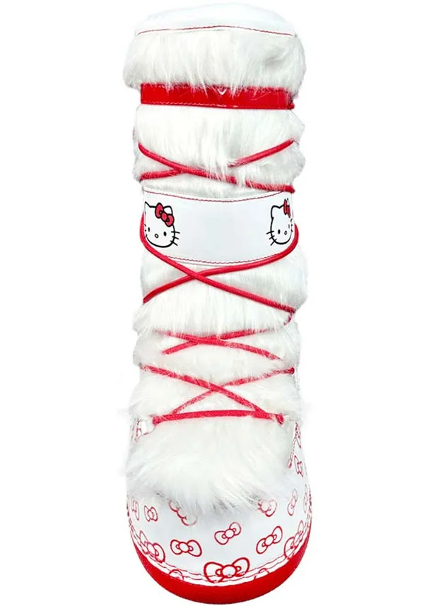 Blizz Hello Kitty [White/Red] | PLATFORM BOOTS [IN STOCK] **
