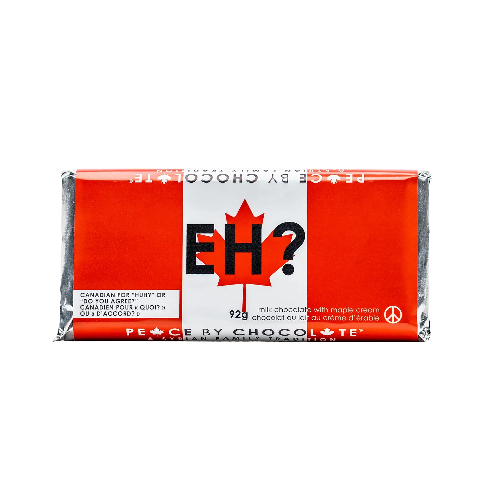 Canadian Sayings Milk Chocolate w/ Maple Bar - EH?