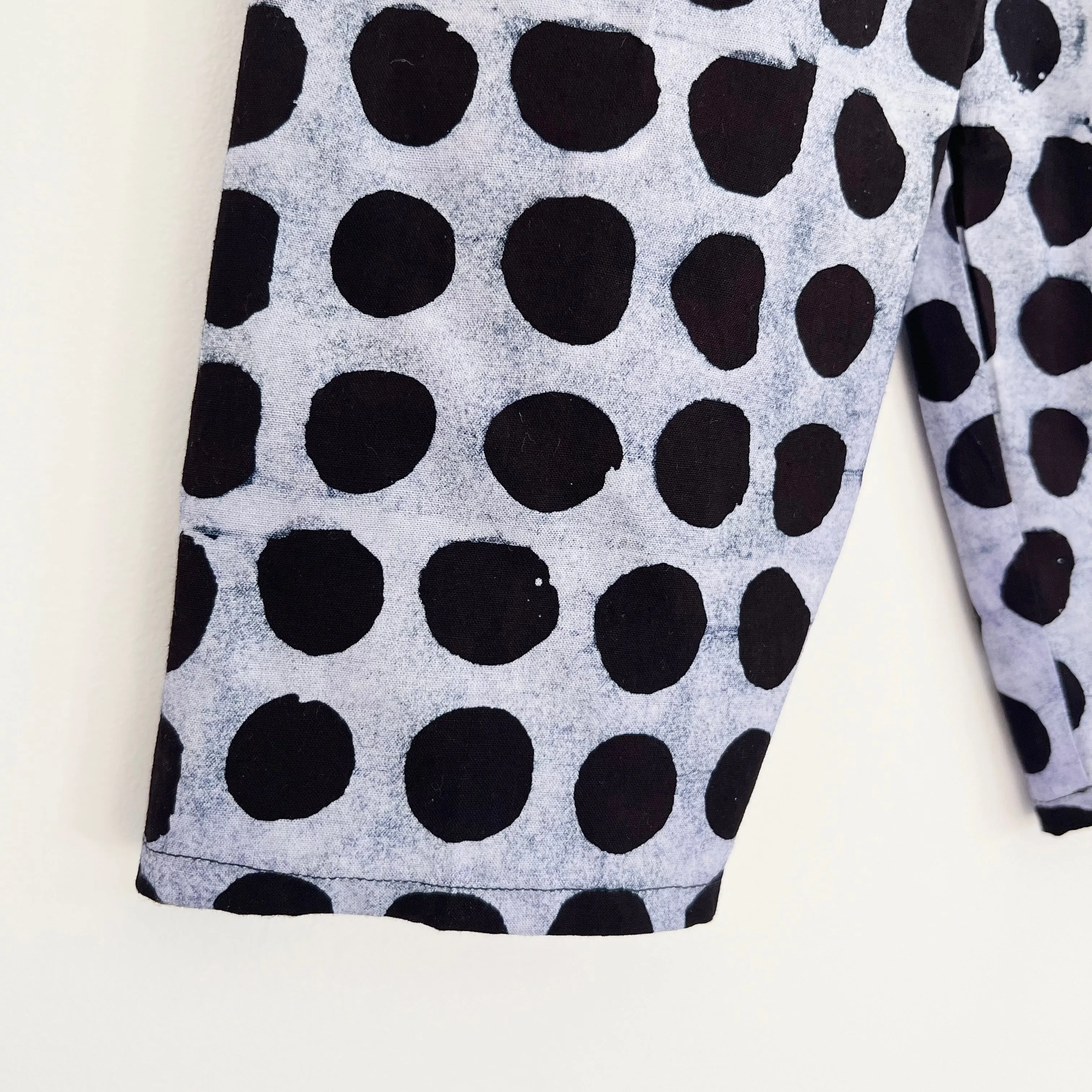 Fahari Bazaar | Kids Lazy Pants in Black & White Polka Dot