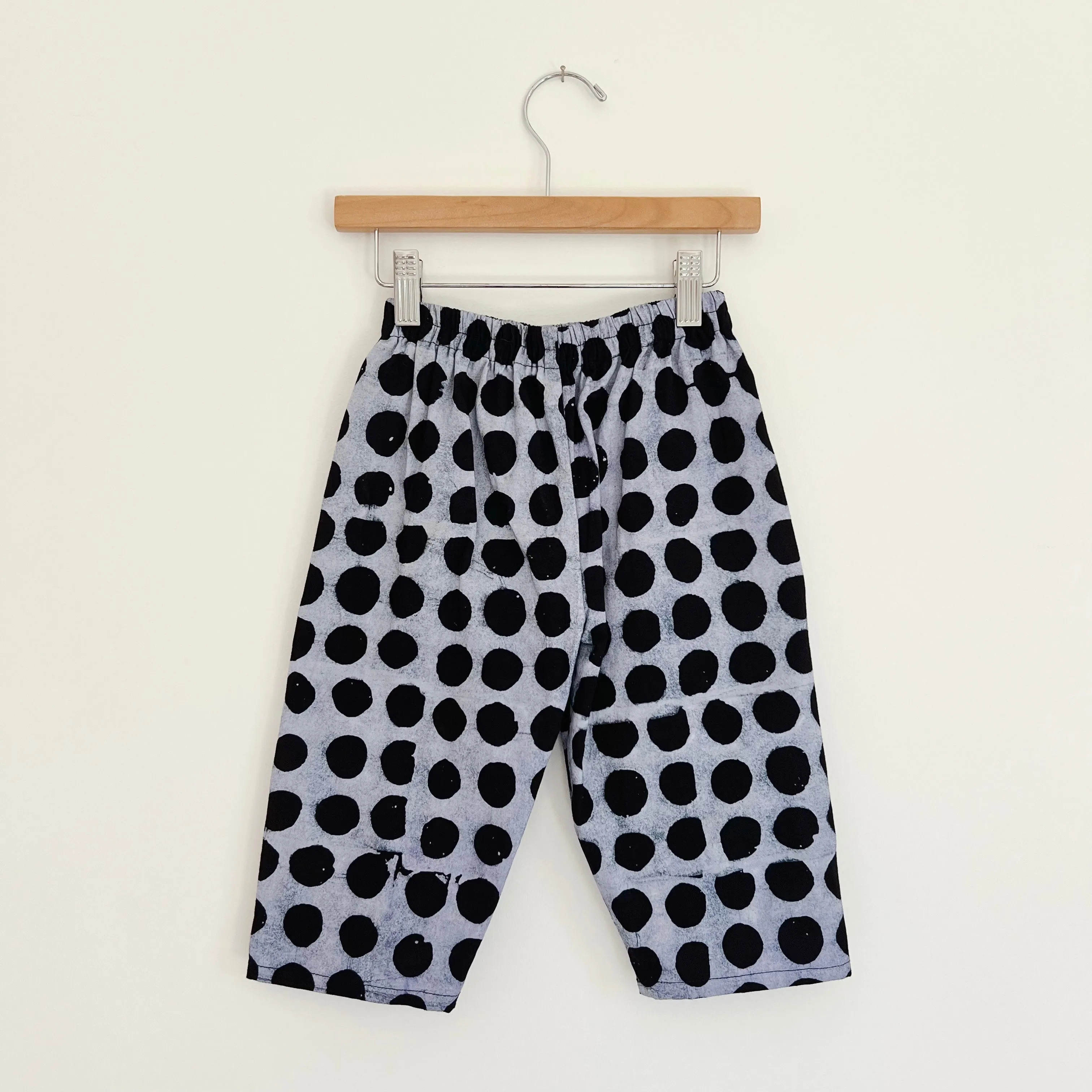 Fahari Bazaar | Kids Lazy Pants in Black & White Polka Dot