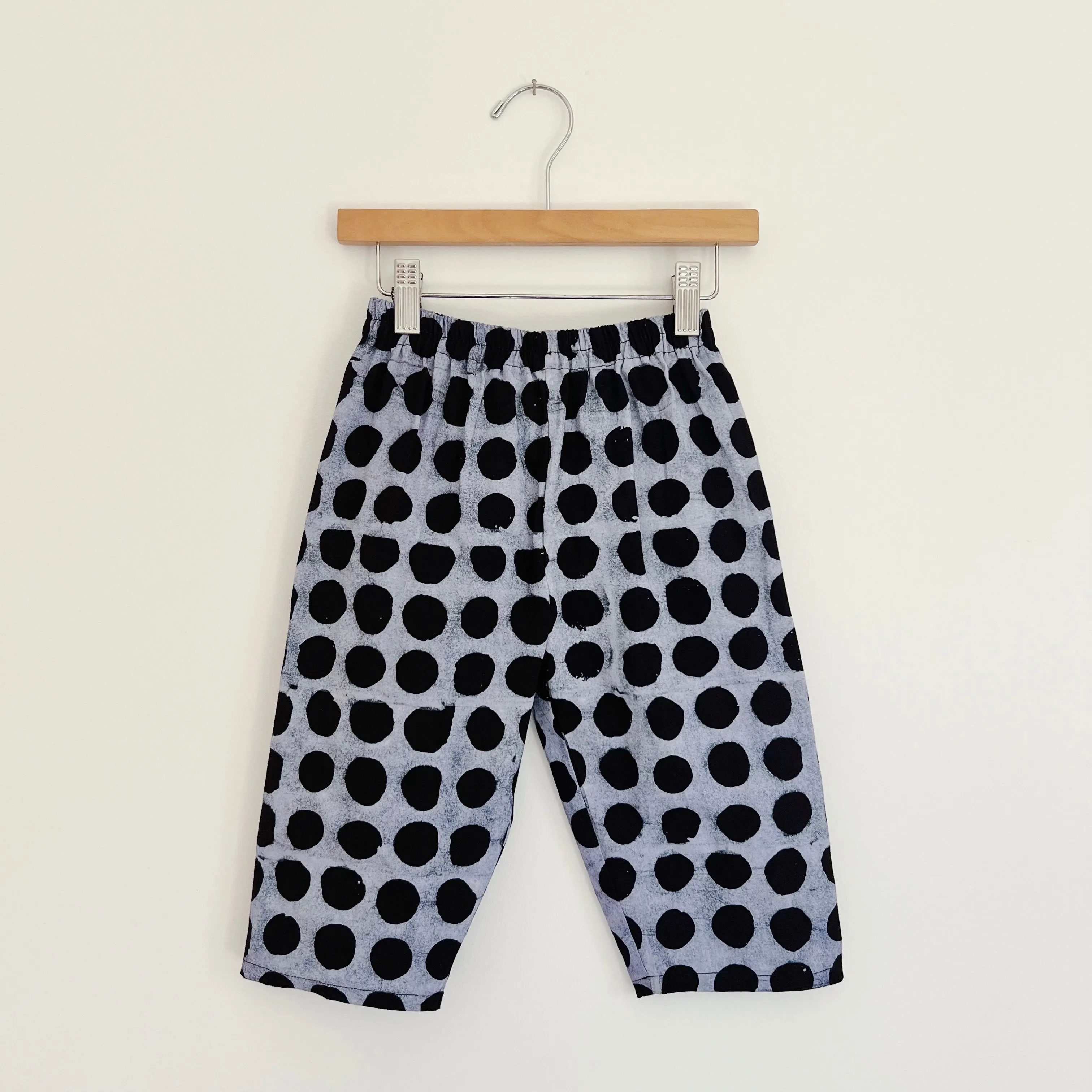 Fahari Bazaar | Kids Lazy Pants in Black & White Polka Dot