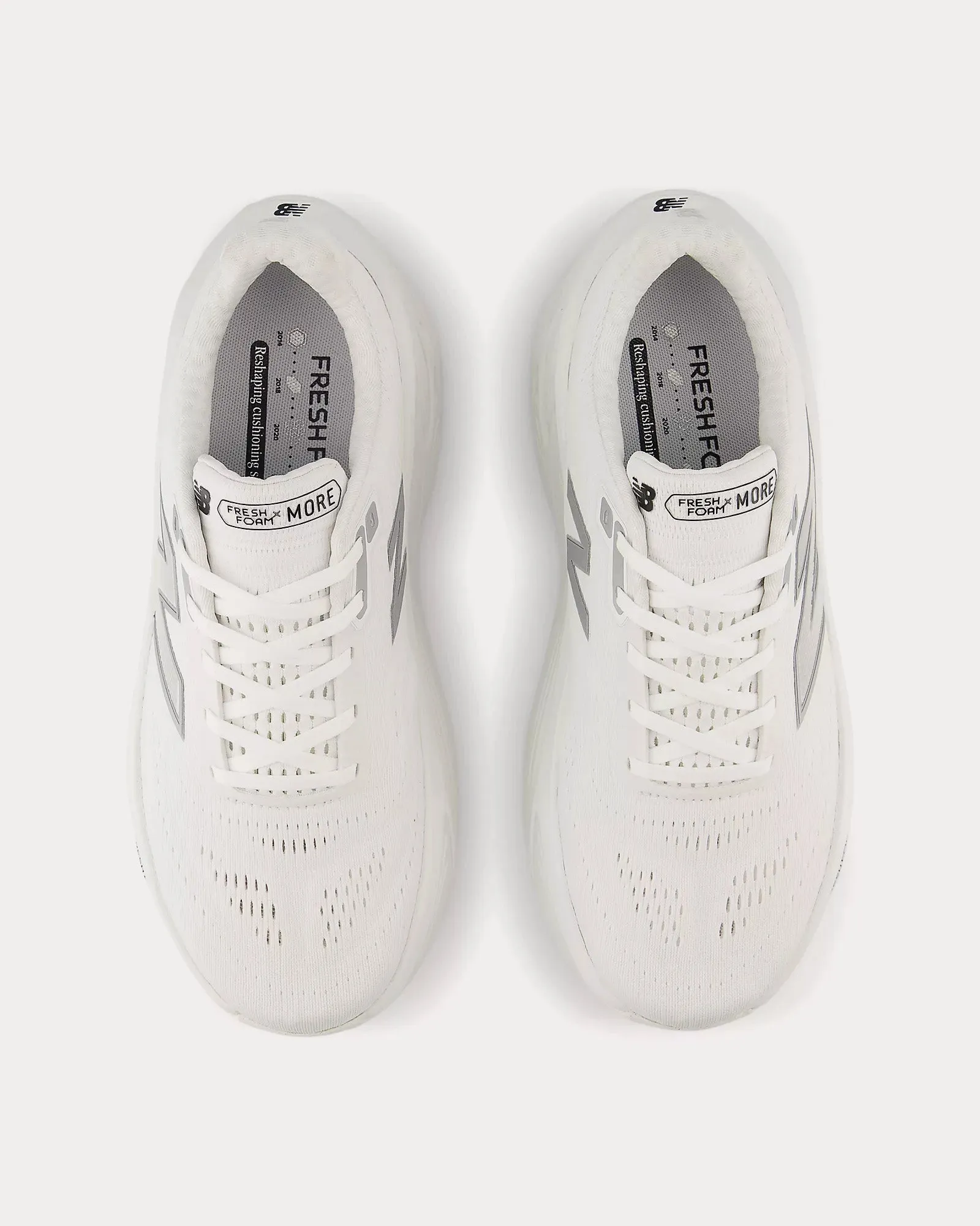 Fresh Foam X More v5 White / Reflection / Silver Metallic Running Shoes