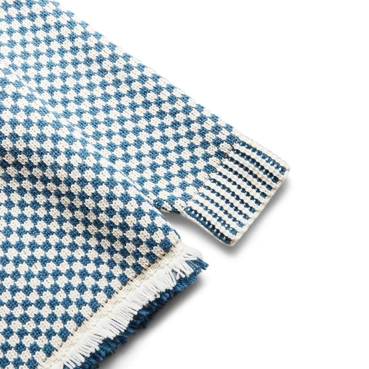 FRINGE CHECK PULLOVER