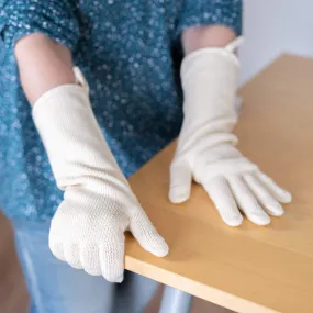 GARDENERS 100% Organic Cotton Garden Gloves (Elastic-Free, No Latex, No Polyester, No polyamide, No Nylon, No Plastic, No Synthetics) (100% Biodegradable)