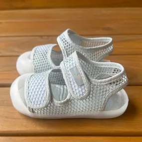 Grey Mesh Sandals