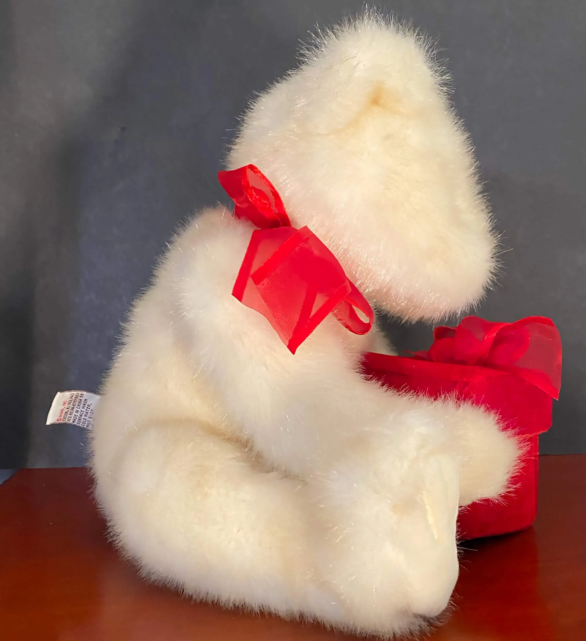 GUND Plush Teddy Bear, Red Velvet Gift Box 12.5". Valentine's Day, Engagement Gift