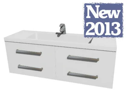 Henry Brooks - Wall Hung Vanity Strata Quad Duo 1500
