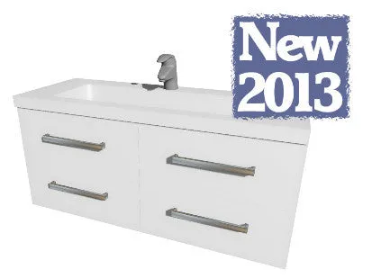 Henry Brooks - Wall Hung Vanity Strata Quad Duo 1500