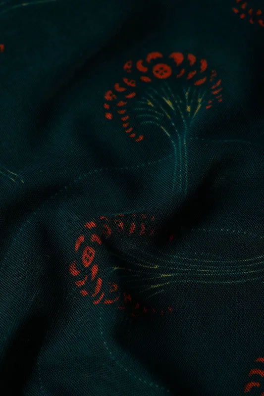 KING LOUIE Pine Green Betsy Roll Neck Dress