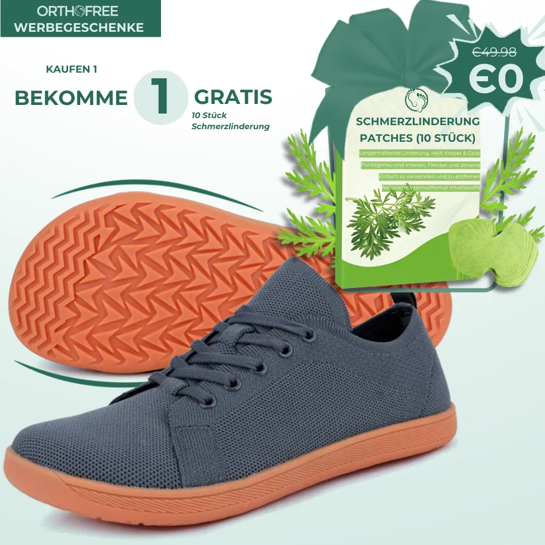 Lorry Vamp Barfuschuhe Knit Grau - Natürliche Erleichterung