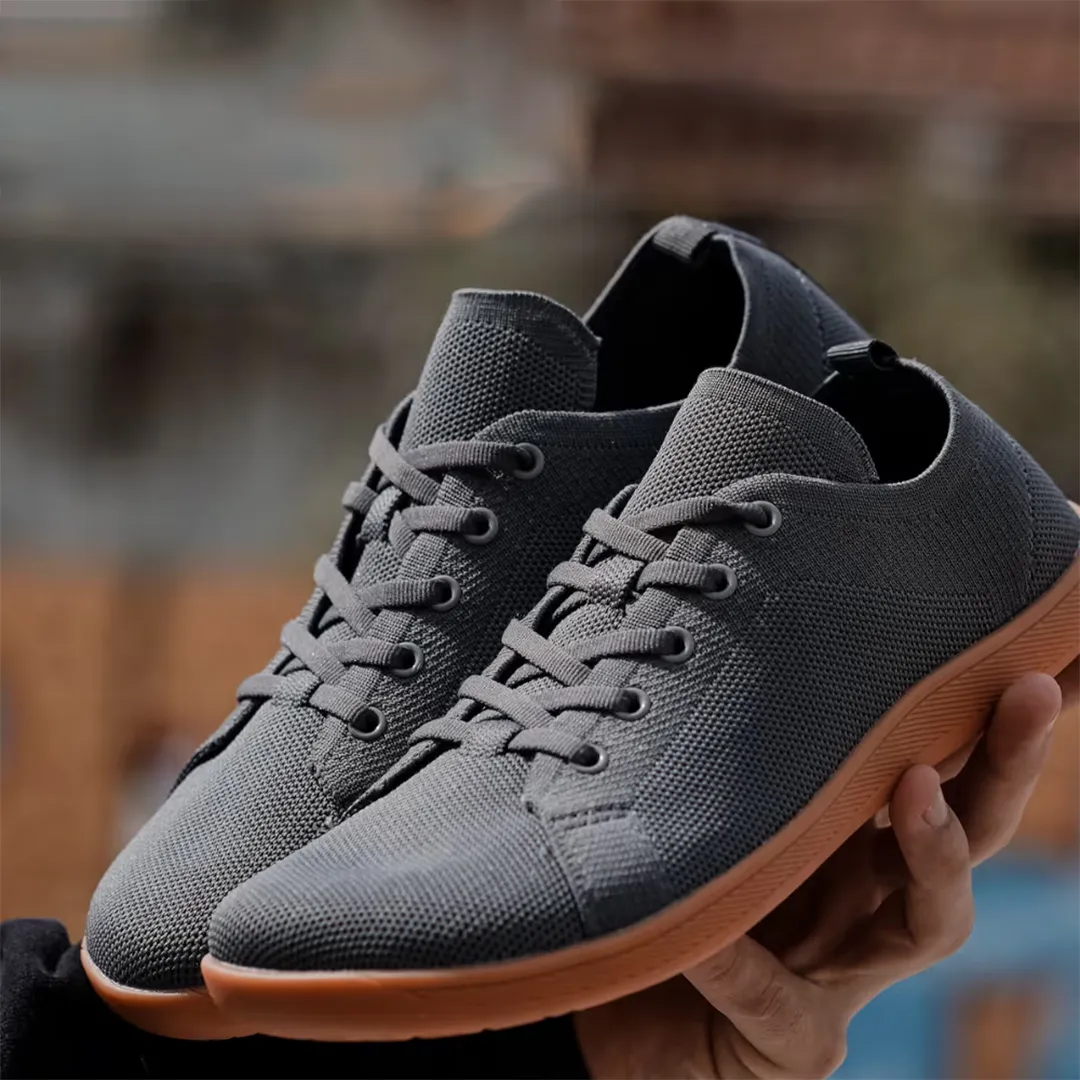 Lorry Vamp Barfuschuhe Knit Grau - Natürliche Erleichterung