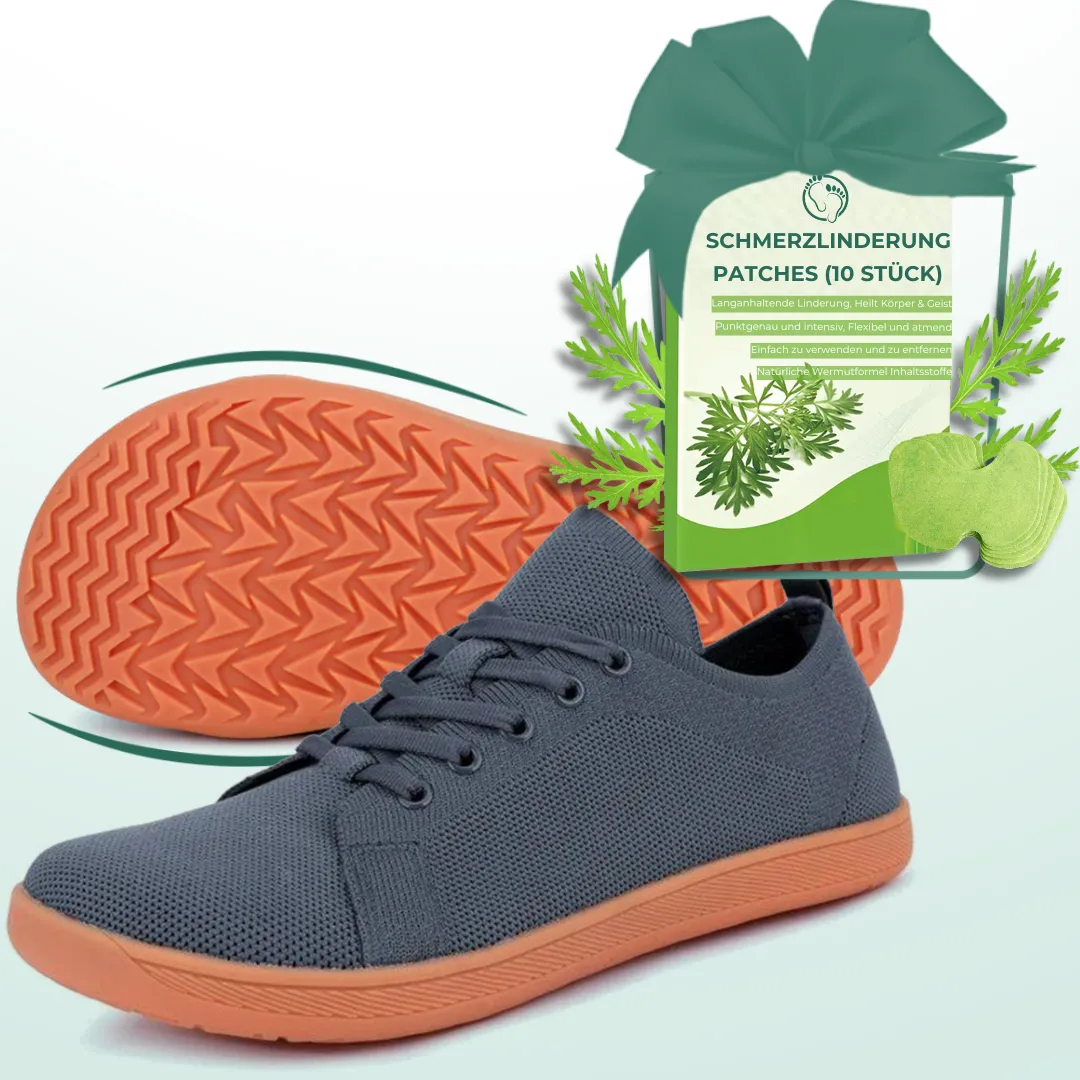 Lorry Vamp Barfuschuhe Knit Grau - Natürliche Erleichterung