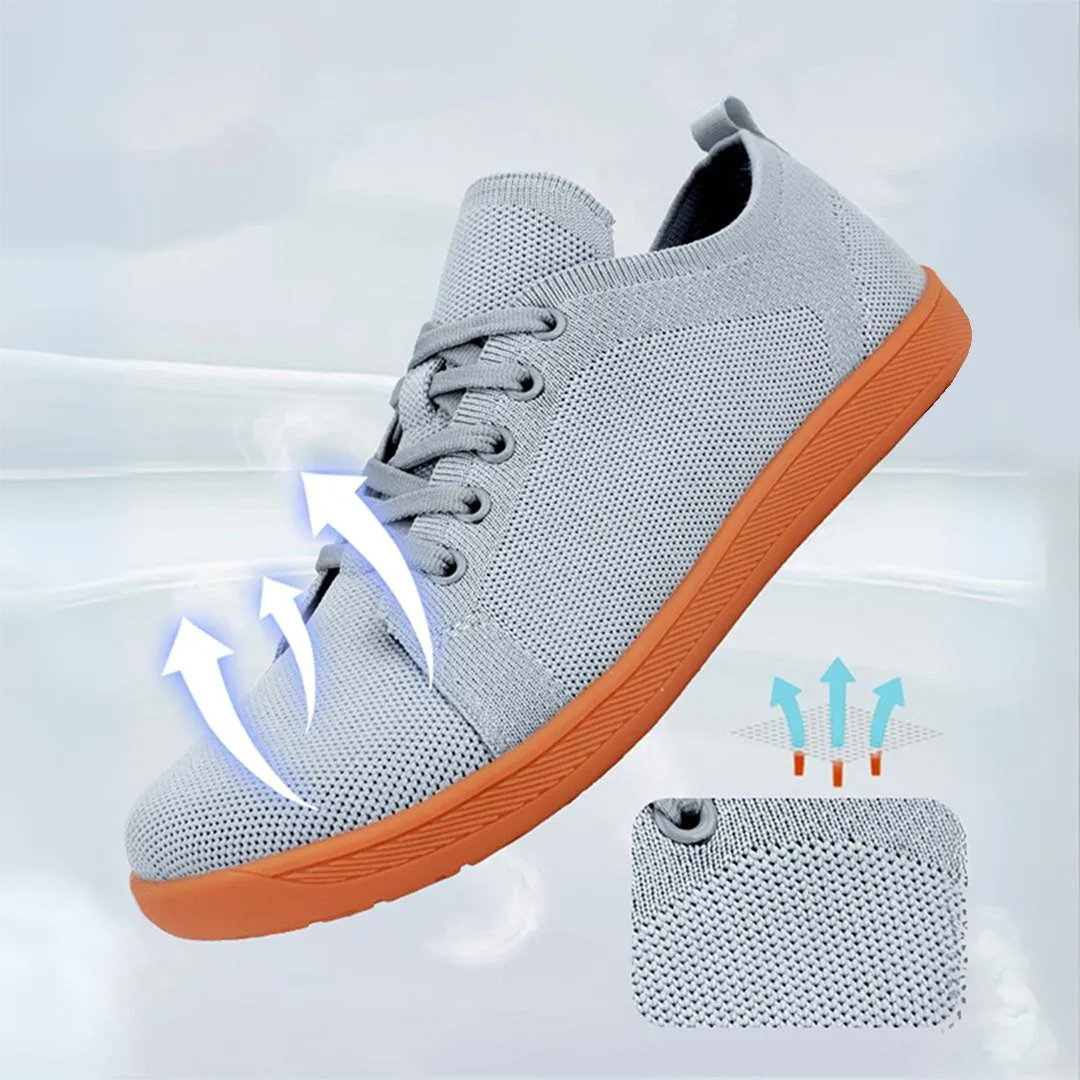 Lorry Vamp Barfuschuhe Knit Hellgrau - Wunderbar Fu und Kruterzauber