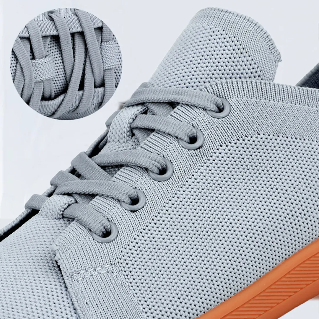 Lorry Vamp Barfuschuhe Knit Hellgrau - Wunderbar Fu und Kruterzauber