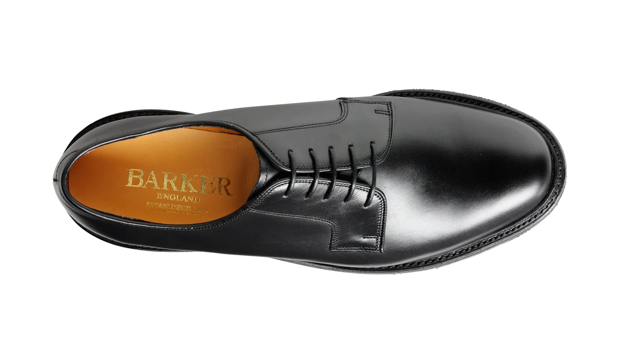 Nairn - Black Calf Mens Derby Shoes