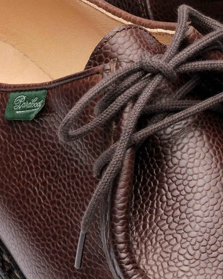 Paraboot Michael Piped Seam Derby Shoe - Grainé bène / Marche Marron