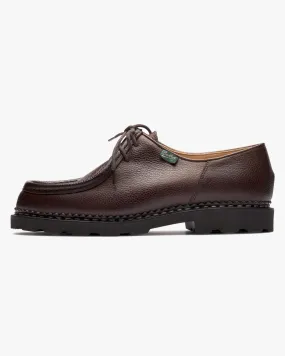 Paraboot Michael Piped Seam Derby Shoe - Grainé bène / Marche Marron