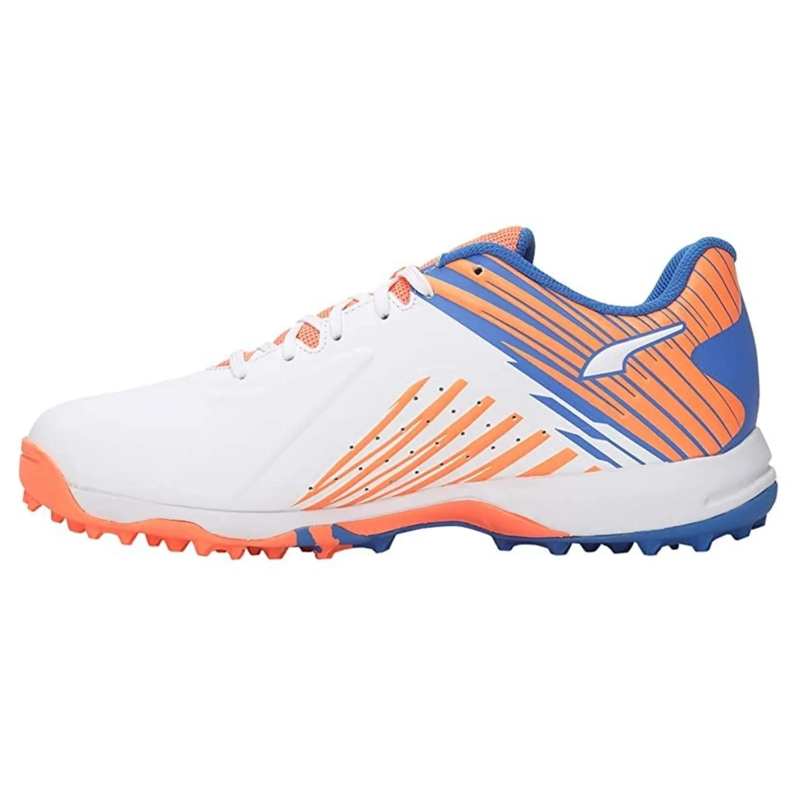 PUMA Cricket Shoes FH-Rubber-22 White-Bluemazing-Neon Citrus