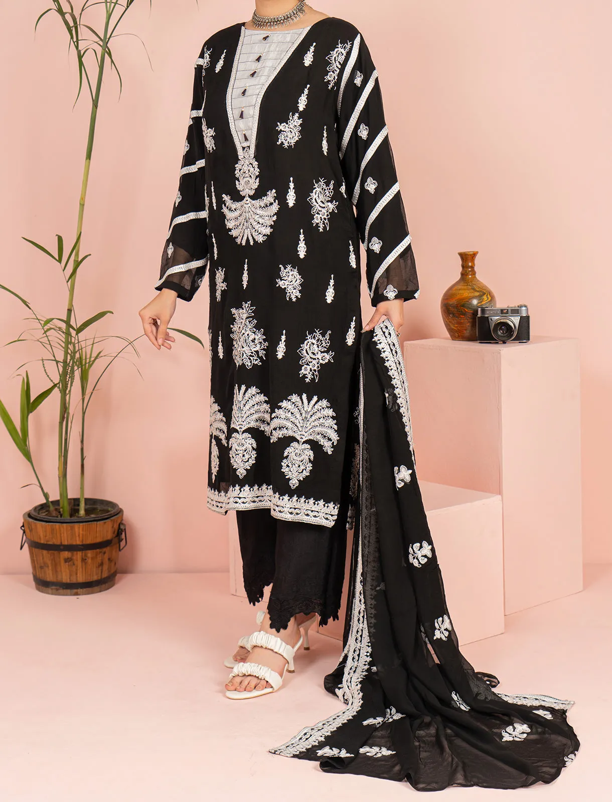 "BAHAR" Chiffon Festive Collection Two Piece Suit