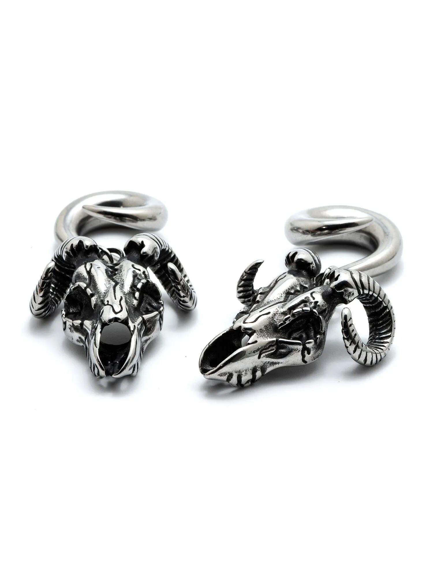Ram Skull Steel Curled Hook Hangers