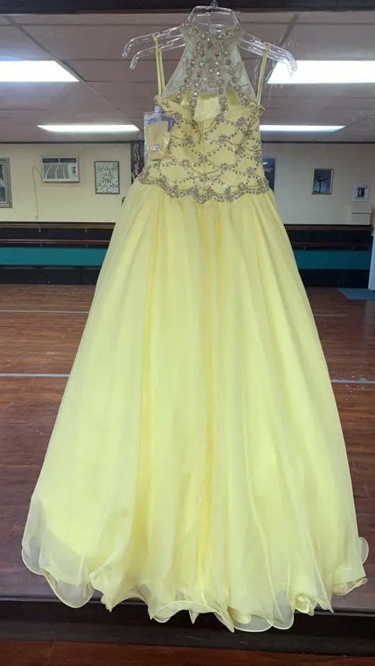 Ritzee Girls Yellow Gown