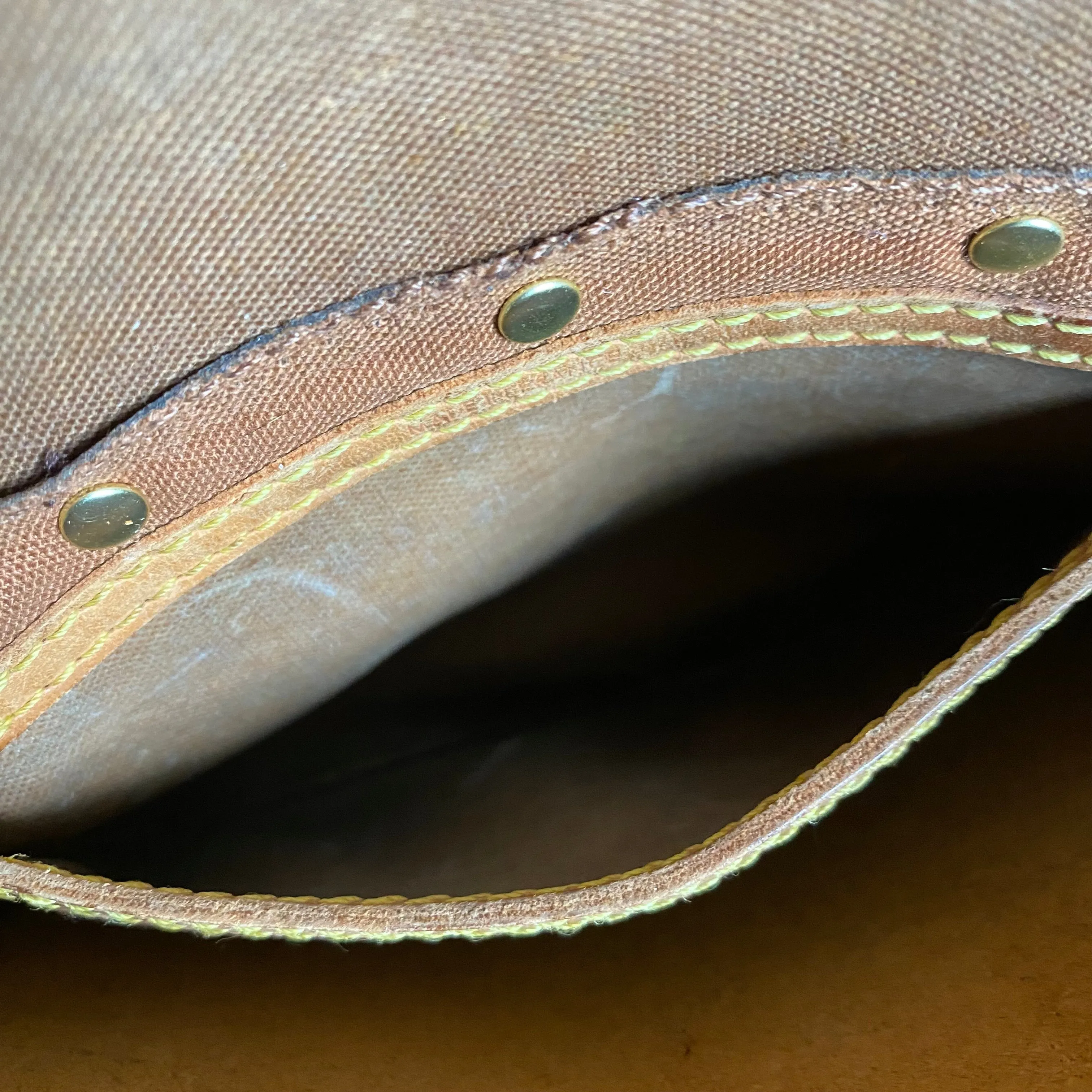 The Peacock Compact Messenger - Vintage Monogram and Caramel Epi Combo