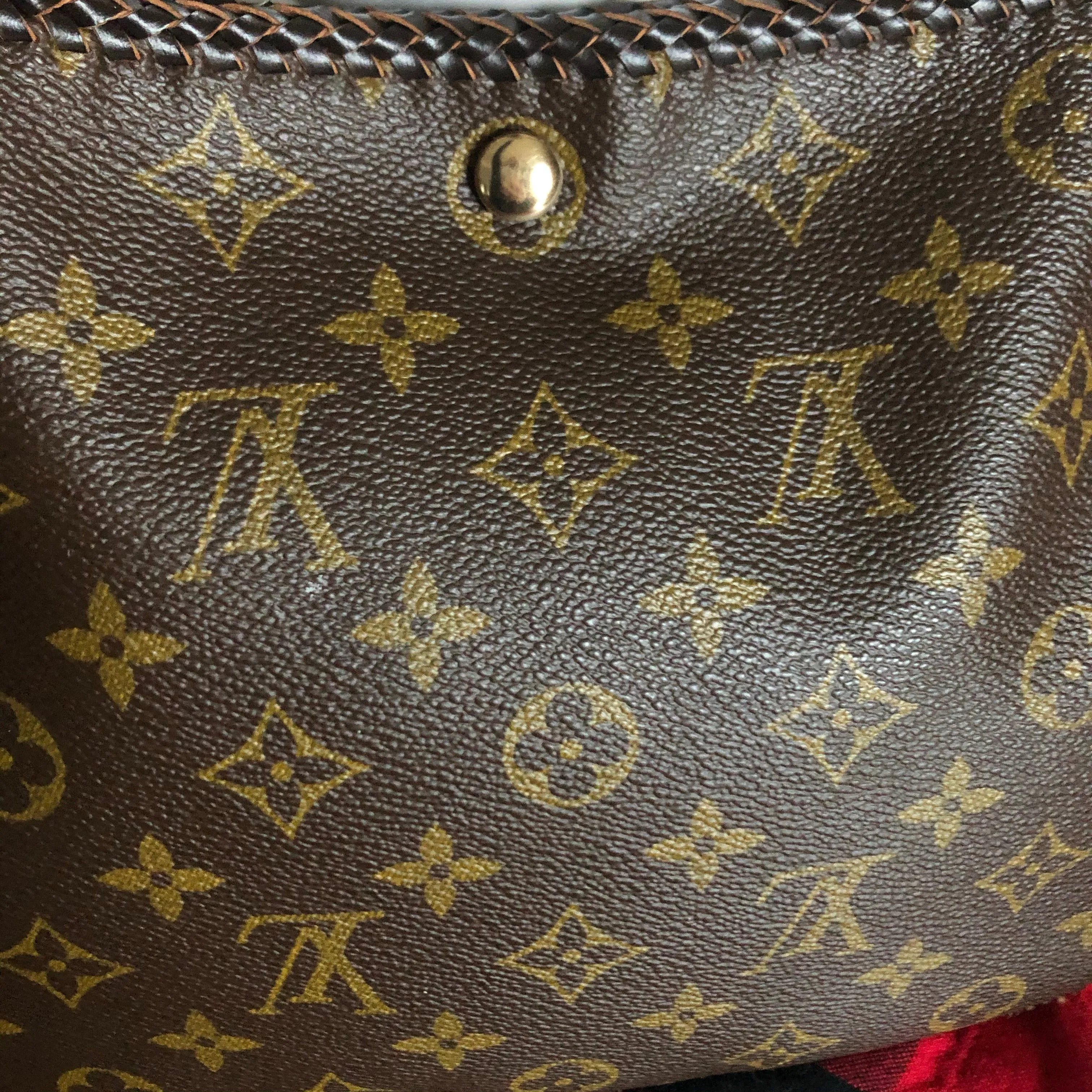 The Peacock - Vintage Monogram Hobo Crossbody - Gold Hardware