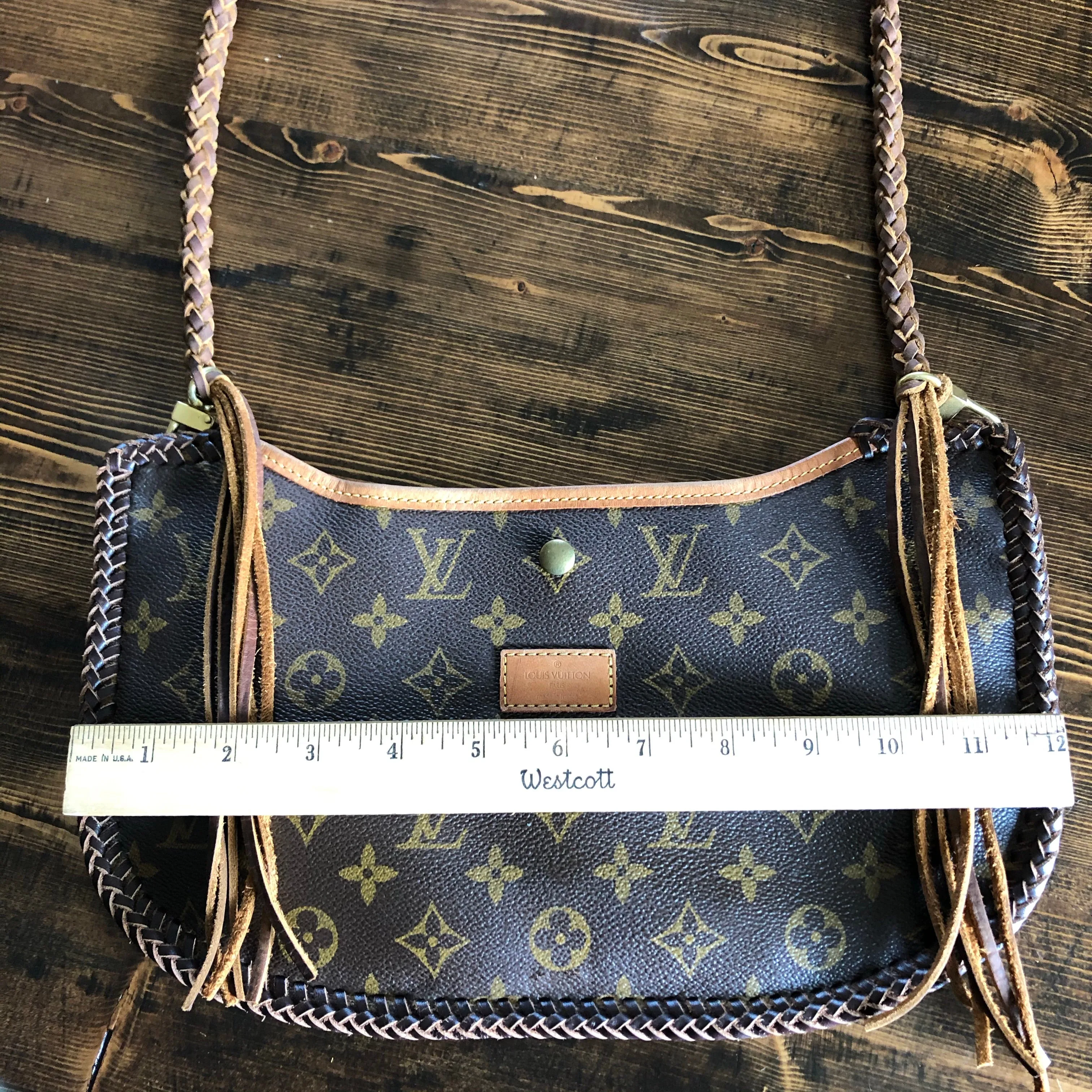 The Peacock - Vintage Monogram Hobo Tote