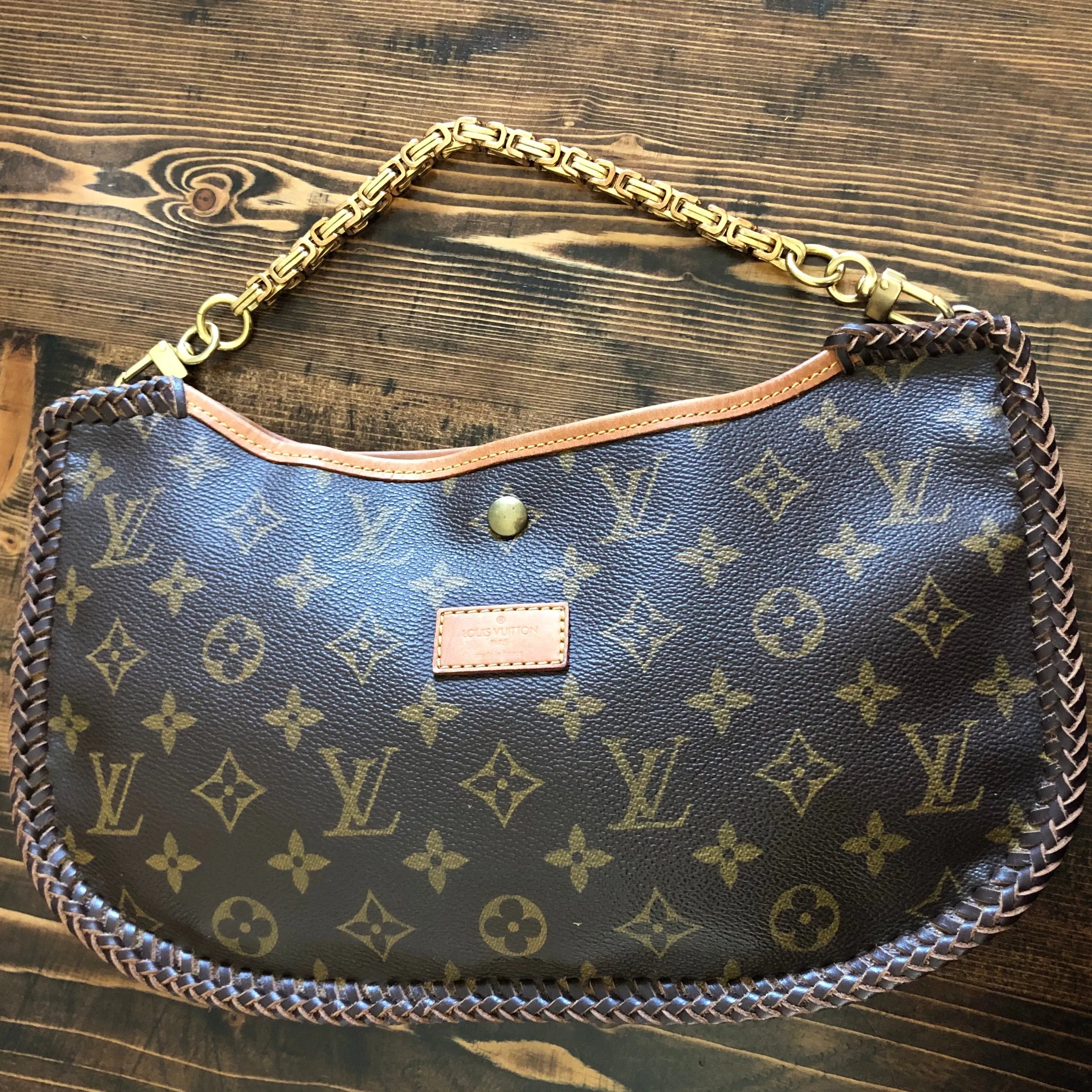 The Peacock - Vintage Monogram Hobo Tote