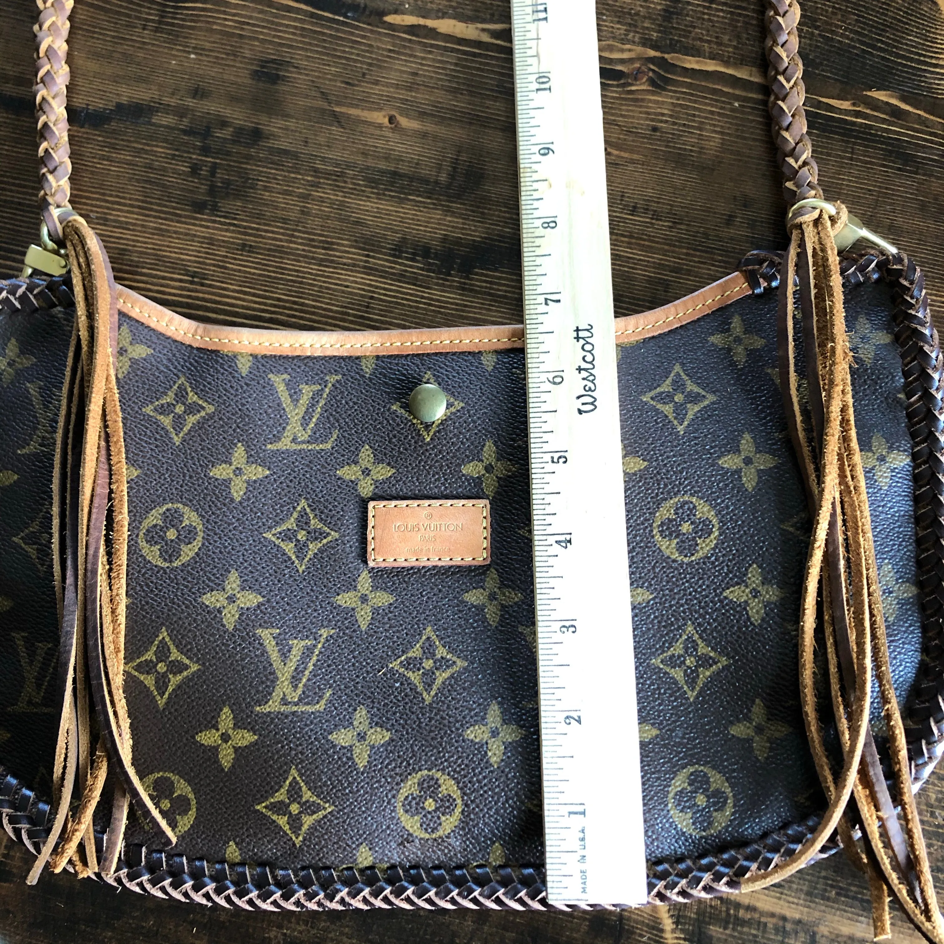 The Peacock - Vintage Monogram Hobo Tote