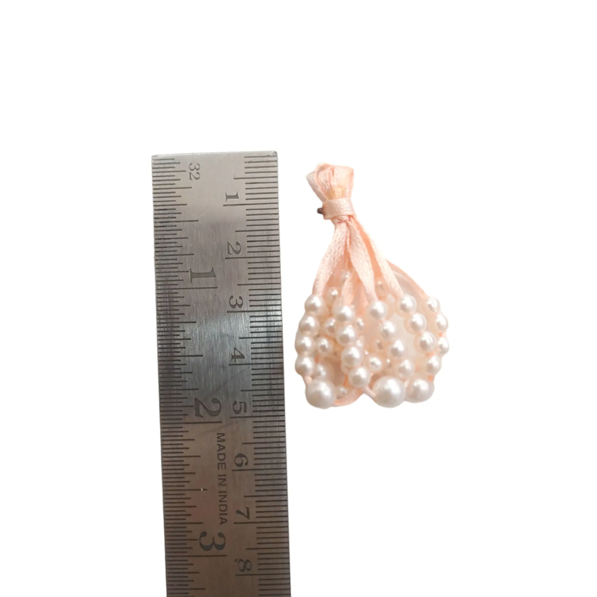 Traditional Abs Bead & Ribbon Tassels - Craft/Decor Essentials in Blue, Peach, Pink, Yellow