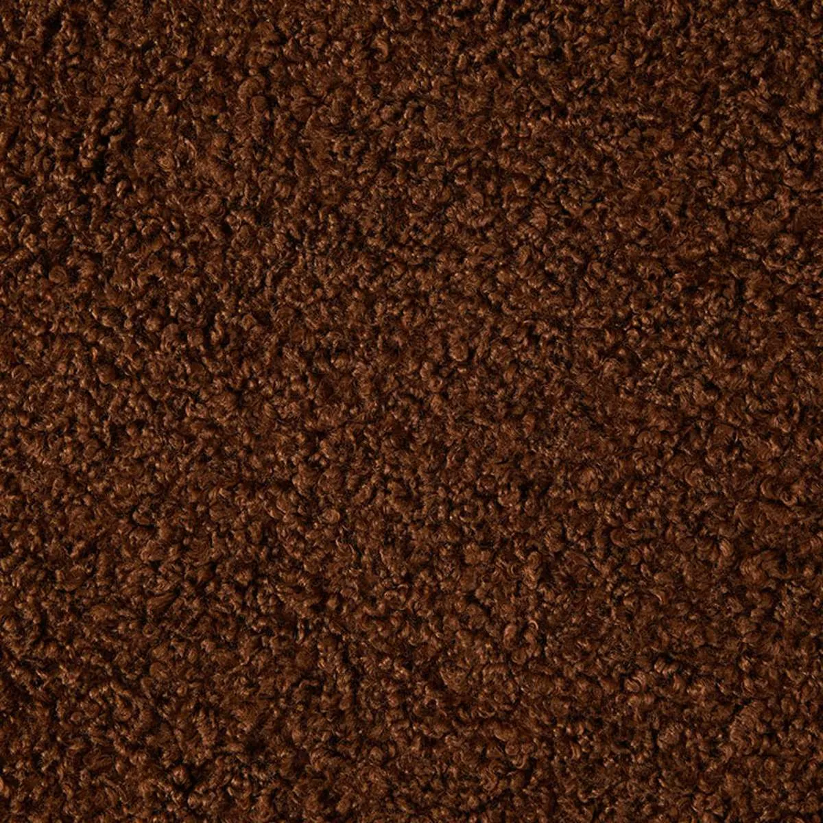 Wren Sherpa Ottoman - Chocolate
